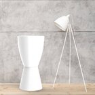 Banqueta Alta Polipropileno Sem Encosto Carbo Branco