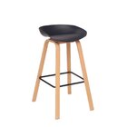 Banqueta Alta Polipropileno Toledo  Preto