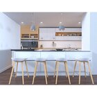 Banqueta Alta Polipropileno Toledo Fratini Branco