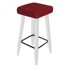 Banqueta Alta Quadrado Luma Para Cozinha Bar Balcão Bistrô Pé