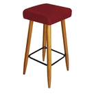 Banqueta Alta Quadrado Luma Para Cozinha Bar Balcão Bistrô Pé