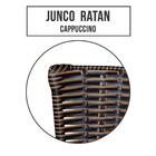 Banqueta Alta Ratan Hawai Preta Vermelho