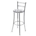 Banqueta Alta Real Cromo - Logdesign