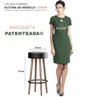 Banqueta Alta Redonda Cozinha Bancada Bar Couríssimo Moderna