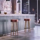 Banqueta Alta Redonda Cozinha Bancada Bar Couríssimo Moderna