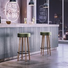 Banqueta Alta Redonda Cozinha Bancada Bar Couríssimo Moderna