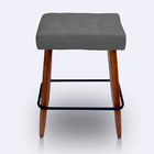 Banqueta Alta Retangular Cozinha E Sala Suede - Jylcrom - Cin