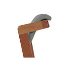 Banqueta Alta Santorini  - Avelã E Tecido Cinza - Meu Móvel D