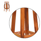 Banqueta Alta Sem Encosto Em Madeira Maciça