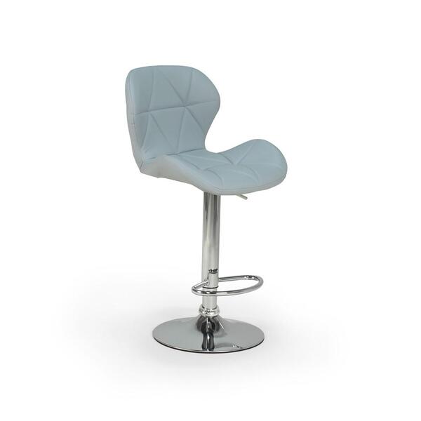 Banqueta Alta Slim Estofada Giratória Com Regulagem De Altura
