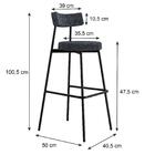 Banqueta Alta Stout Ae: 100 / Aa: 75cm C/04 Un.