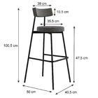 Banqueta Alta Stout Ae: 100 / Aa: 75cm C/04 Un.