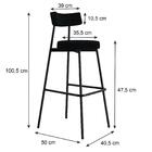 Banqueta Alta Stout Ae: 100 / Aa: 75cm C/04 Un.