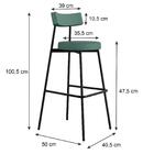 Banqueta Alta Stout Ae: 100 / Aa: 75cm C/04 Un.