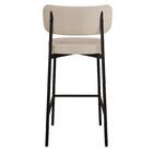 Banqueta Alta Tecido Sintetico Alloa Est. Preta