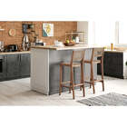 Banqueta Alta Trama - Jatobá E Corda Rami - Meu Móvel De Made