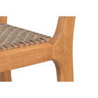 Banqueta Alta Trama - Jatobá E Corda Rami - Meu Móvel De Made