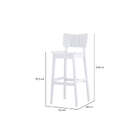 Banqueta Alta Uma - Branca - Oppa Design