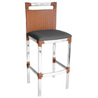 Banqueta Alta Vigor De Alumínio E Fibra Sintética