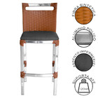 Banqueta Alta Vigor De Alumínio E Fibra Sintética