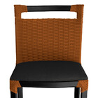 Banqueta Alta Vigor Em Alumínio E Corda Náutica Ocre