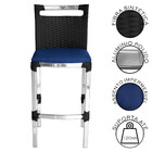 Banqueta Alta Vigor Em Alumínio E Fibra Sintética