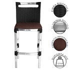 Banqueta Alta Vigor Em Alumínio E Fibra Sintética