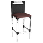 Banqueta Alta Vigor Em Alumínio E Fibra Sintética