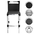 Banqueta Alta Vigor Em Alumínio E Fibra Sintética