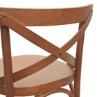 Banqueta Alta Xisto Madeira Maciça Amêndoa