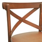 Banqueta Alta Xisto Madeira Maciça Amêndoa