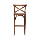 Banqueta Alta Xisto Madeira Maciça Amêndoa