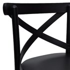 Banqueta Alta Xisto Madeira Maciça Preto