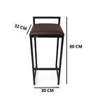 Banqueta Altas Mesa Bistrô Gourmet Varanda Cozinha Bar Marrom