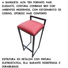 Banqueta Altas Mesa Bistrô Gourmet Varanda Cozinha Bar Vermel