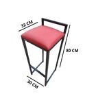 Banqueta Altas Mesa Bistrô Gourmet Varanda Cozinha Bar Vermel