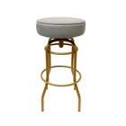 Banqueta Altura 65cm Bar Giratória Cor Dourado Fosco Assento