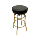Banqueta Altura 65cm Bar Giratória Cor Dourado Fosco Assento