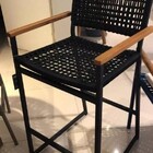 Banqueta Aluminio Corda Náutica Para Jardim Bar Bancada