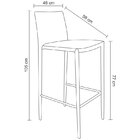 Banqueta Amanda Bege