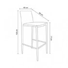 Banqueta Amanda Pvc Nude   Nude