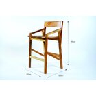 Banqueta Aresta Madeira Maciça Madeira Maciça