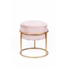 Banqueta Argola Rose Gold Com Arco Dourado Premium