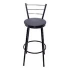 Banqueta Atlanta/lacio Preta-assento Preto 70d