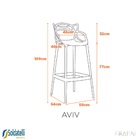 Banqueta Aviv - Branca