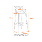 Banqueta Aviv - Fendi