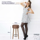 Banqueta Baixa  50 Cm Paris Café