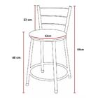 Banqueta Baixa Assento Ratan Branca Retro Cinza Claro