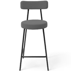 Banqueta Baixa Bar Cozinha Sala De Jantar Em Aço Milão L02 Su