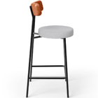 Banqueta Baixa Bar Cozinha Sala De Jantar Milão L02 Couríssim